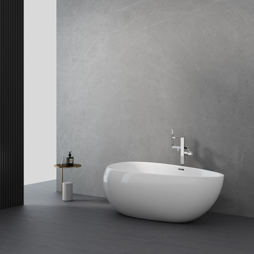 Акриловая ванна отдельностоящая белая 170x95x58см Black&White Swan SB227