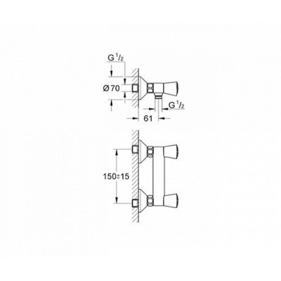 Смеситель для душа, Costa S, Grohe 26317001