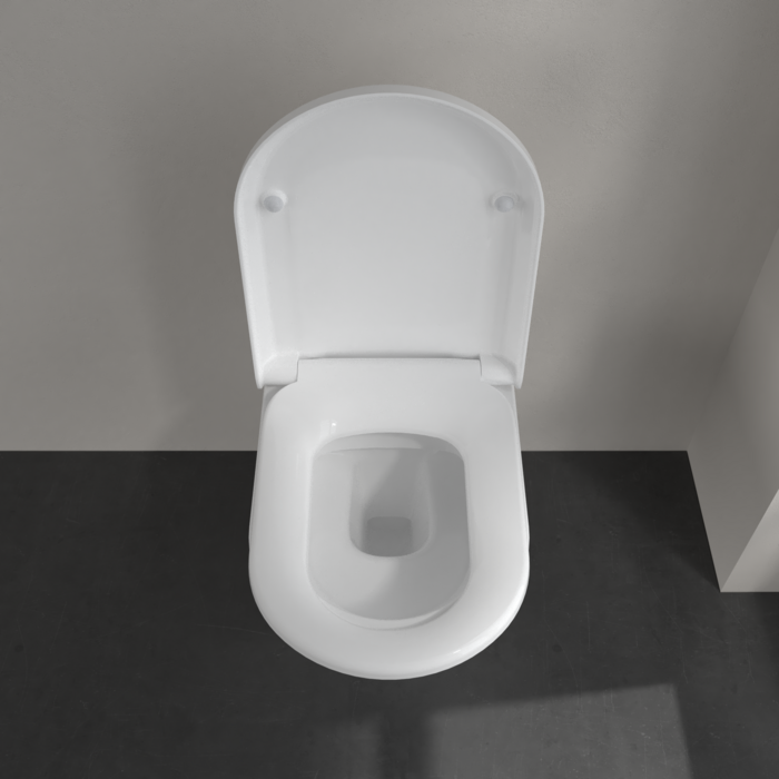 Сиденье с крышкой для унитаза Villeroy&Boch Hommage, SoftClosing, QuickRelease, Альпийский белый, шарниры латунь