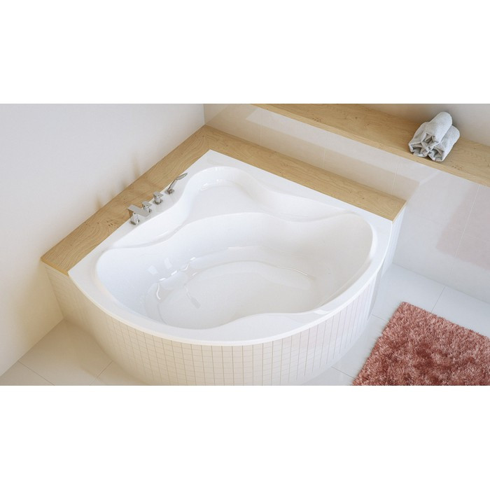 Акриловая ванна угловая белая 150x150x60см Excellent WAEX.KON15WH