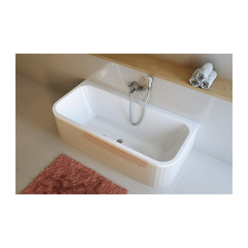 Акриловая ванна пристенная белая 180x85x58см Excellent WAEX.ARA18WH
