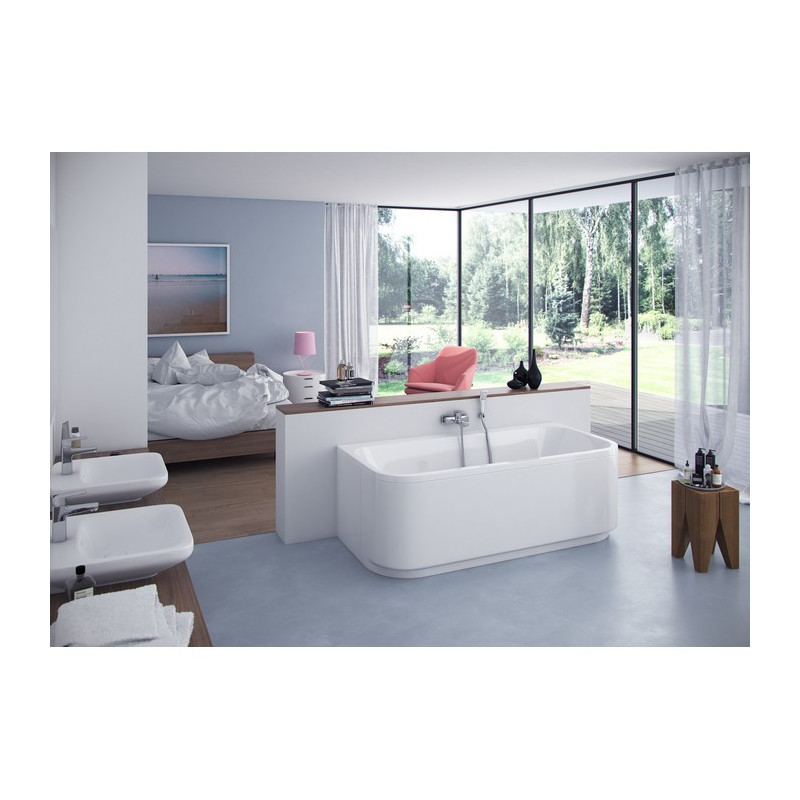Акриловая ванна пристенная белая 180x85x58см Excellent WAEX.ARA18WH