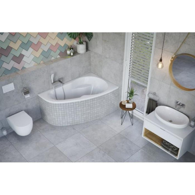Акриловая ванна угловая белая правая 160x95x47см Excellent WAEX.NEP16WH