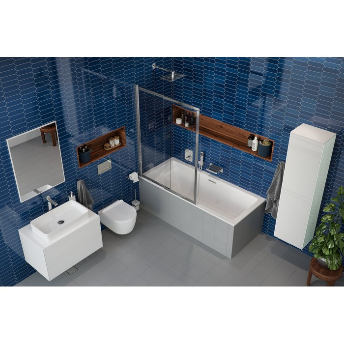 Акриловая ванна отдельностоящая белая 170x75x46см Excellent WAEX.HEV17WHS