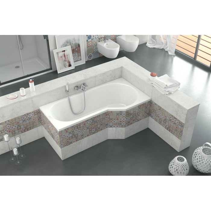 Акриловая ванна угловая левая белая 160x80x56см Excellent WAEX.BSP16WH