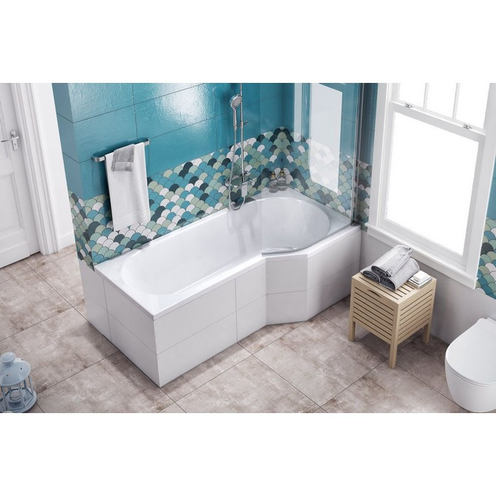 Акриловая ванна угловая левая белая 160x80x56см Excellent WAEX.BSP16WH