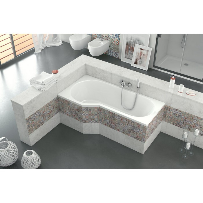 Акриловая ванна угловая левая белая 160x80x56см Excellent WAEX.BSL16WH