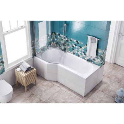 Акриловая ванна угловая левая белая 160x80x56см Excellent WAEX.BSL16WH