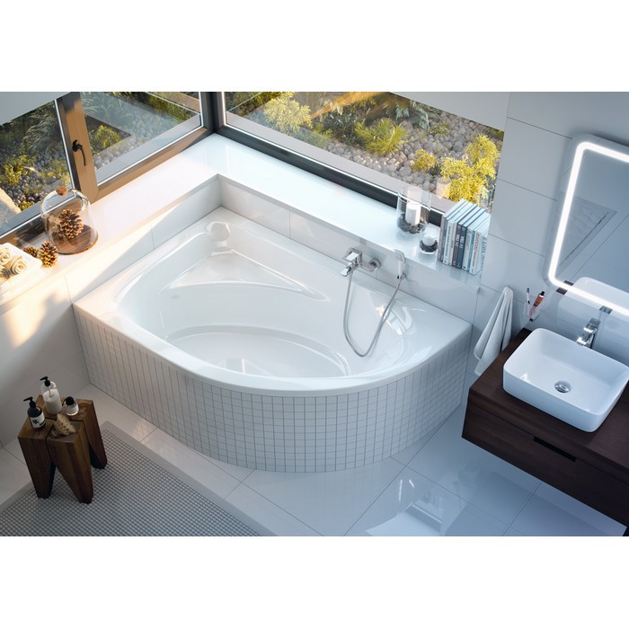 Акриловая ванна угловая левая белая 170x110x51см Excellent WAEX.ARL17WH