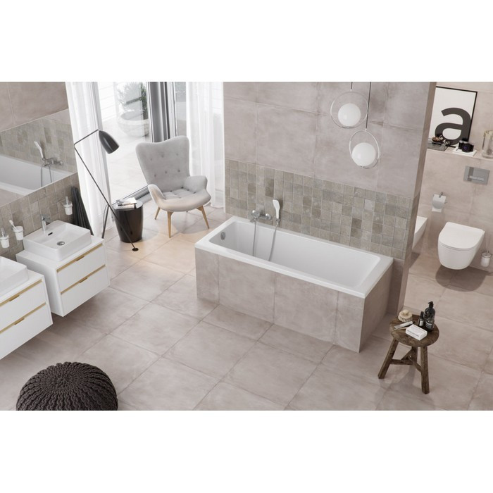 Акриловая ванна отдельностоящая белая 170x70x56см Excellent WAEX.AVA17WH