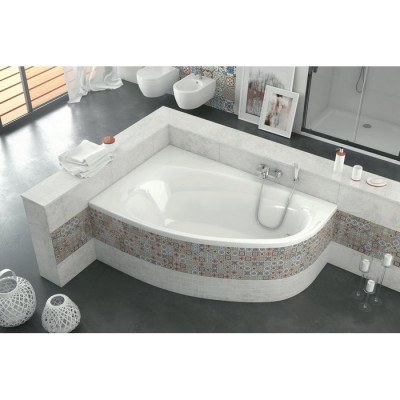 Акриловая ванна угловая левая белая 170x110x56см Excellent WAEX.KML17WH