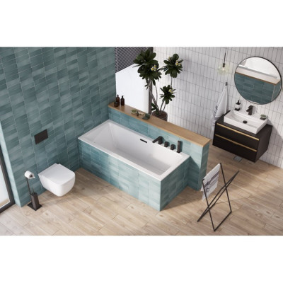 Акриловая ванна отдельностоящая белая 180x80x45см Excellent WAEX.HEV18WHS