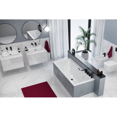 Акриловая ванна отдельностоящая белая 180x80x45см Excellent WAEX.HEV18WHS