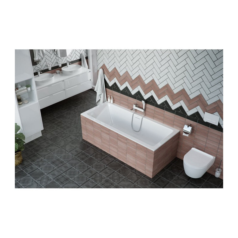Акриловая ванна отдельностоящая белая 180x80x45см Excellent WAEX.HEV18WHS