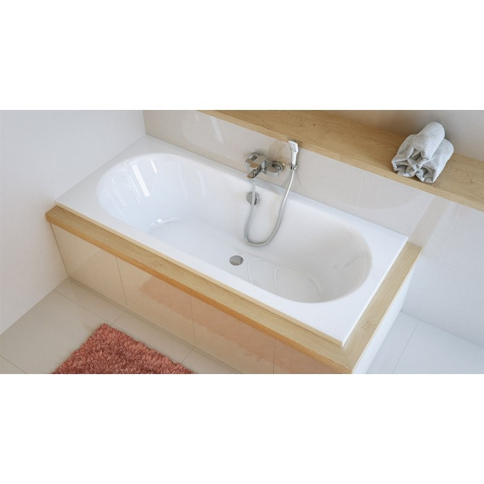 Акриловая ванна отдельностоящая белая 180x80x58см Excellent WAEX.OCE18WHS