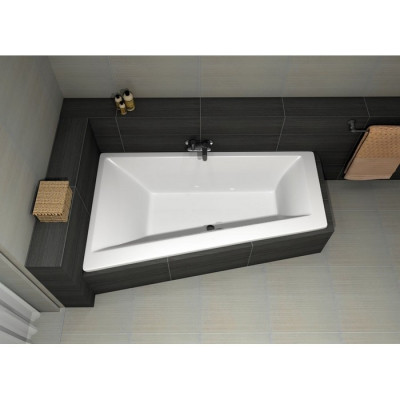 Акриловая ванна угловая левая белая 170x100x58см Excellent WAEX.SFL17WH