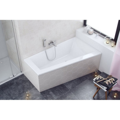 Акриловая ванна угловая правая белая 170x100x49см Excellent WAEX.SFP17WHS