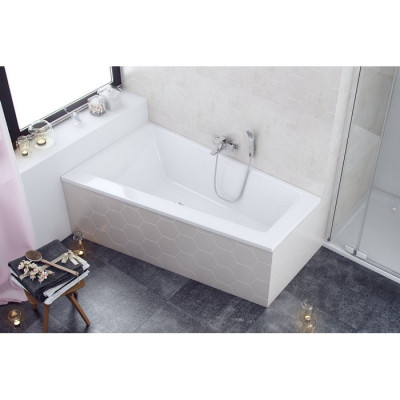 Акриловая ванна угловая левая белая 170x100x49см Excellent WAEX.SFL17WHS
