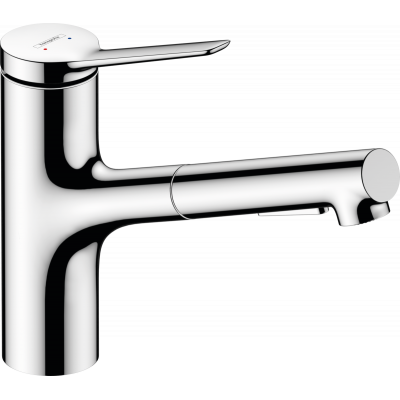 Кухонный смеситель Hansgrohe Zesis M33, однорычажный, 150 с вытяжным душем, 2jet, хром