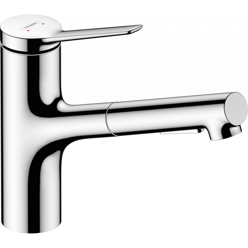 Кухонный смеситель Hansgrohe Zesis M33, однорычажный, 150 с вытяжным душем, 2jet, хром
