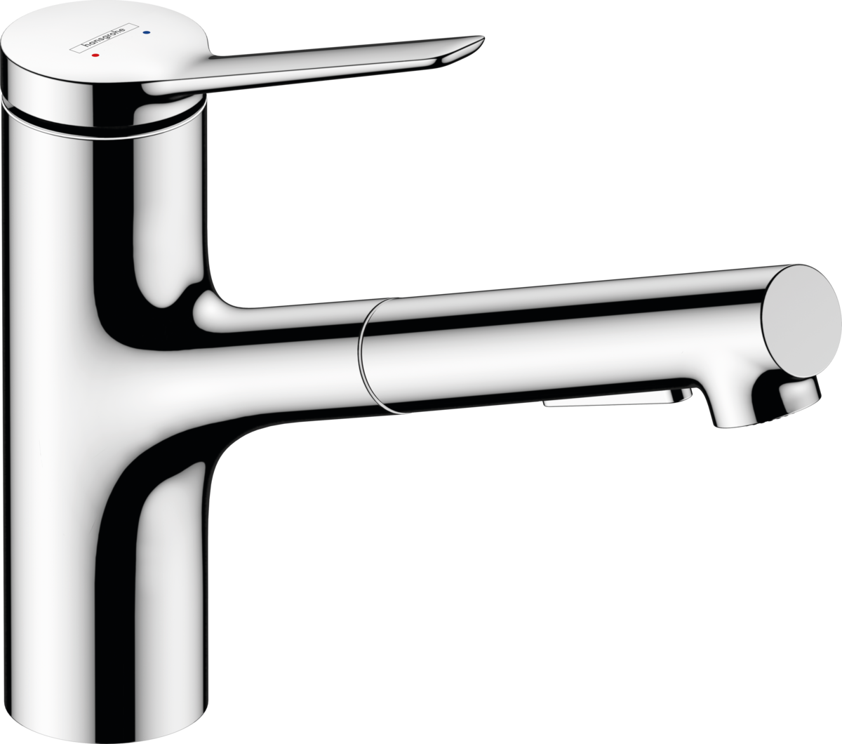 Кухонный смеситель Hansgrohe Zesis M33, однорычажный, 150 с вытяжным душем, 2jet, хром