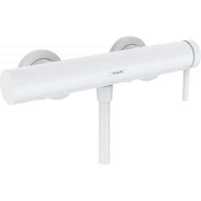 Смеситель для душа Hansgrohe Finoris, однорычажный, внешнего монтажа, матовый белый