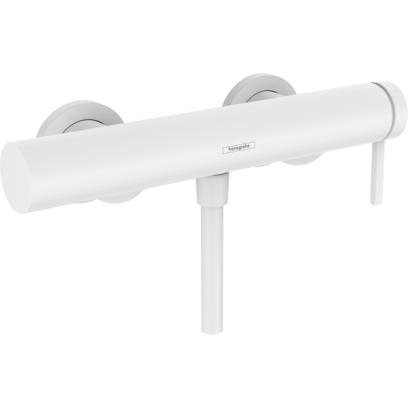 Смеситель для душа Hansgrohe Finoris, однорычажный, внешнего монтажа, матовый белый