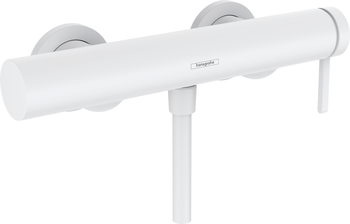 Смеситель для душа Hansgrohe Finoris, однорычажный, внешнего монтажа, матовый белый