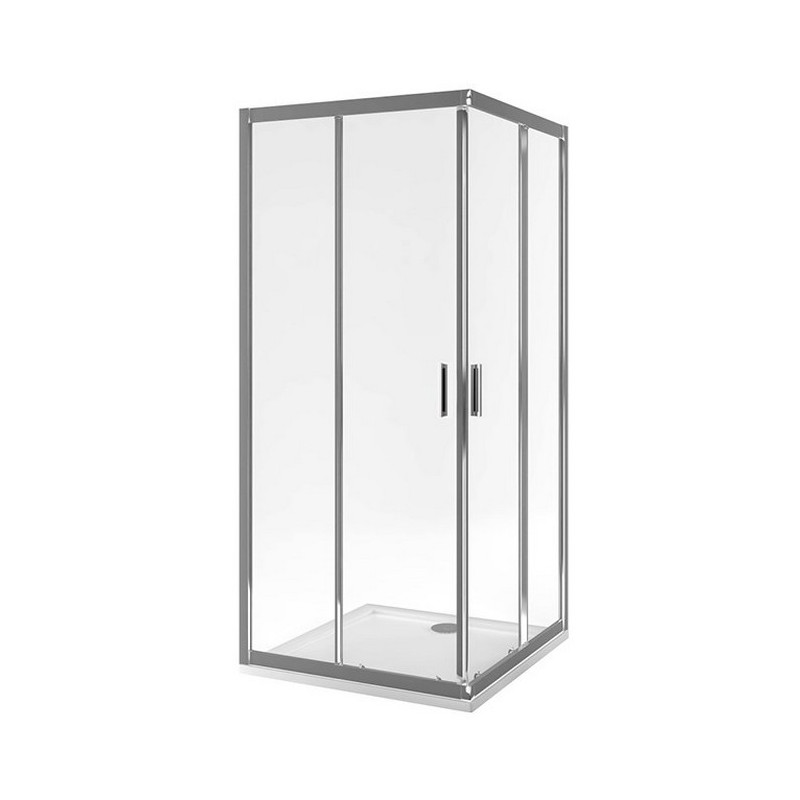 Душевой уголок без поддона хром 80х80x190см Excellent KAAC.1802.800/N