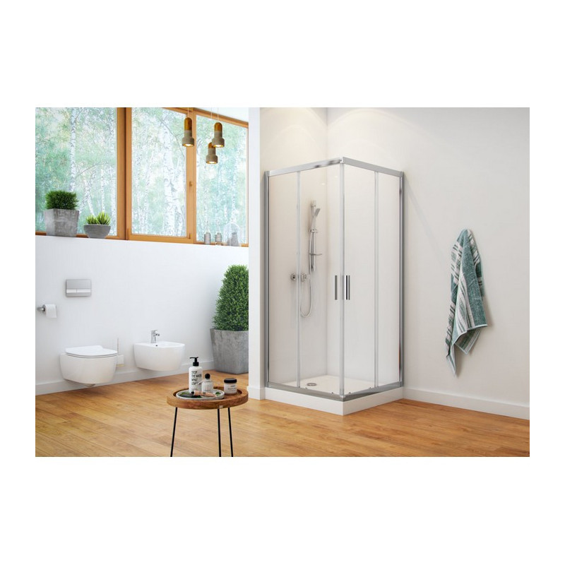 Душевой уголок без поддона хром 90х90x190см Excellent KAAC.1802.900/N