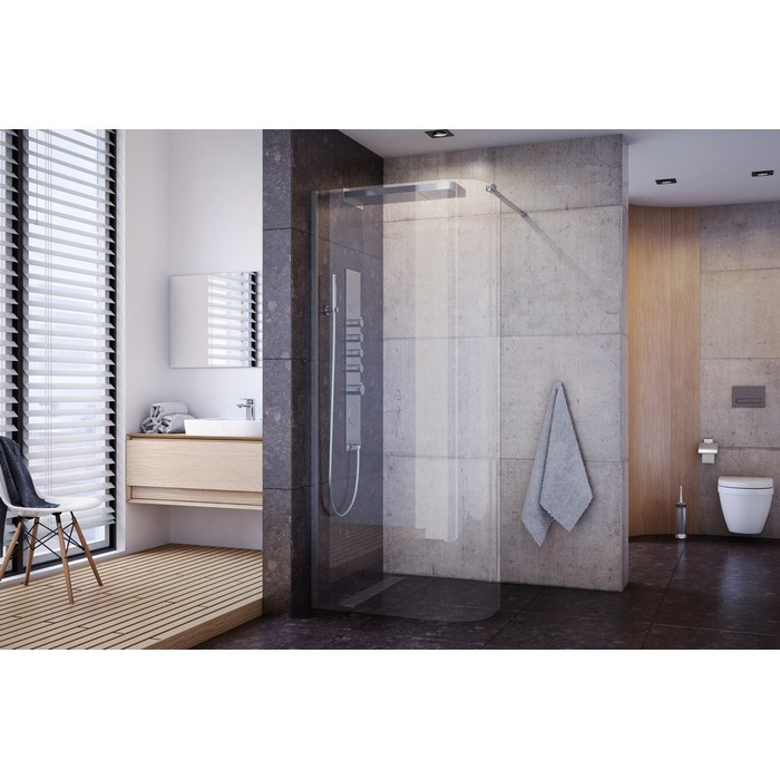 Душевая перегородка хром 85x200см Excellent KAAC.1507.850.LP