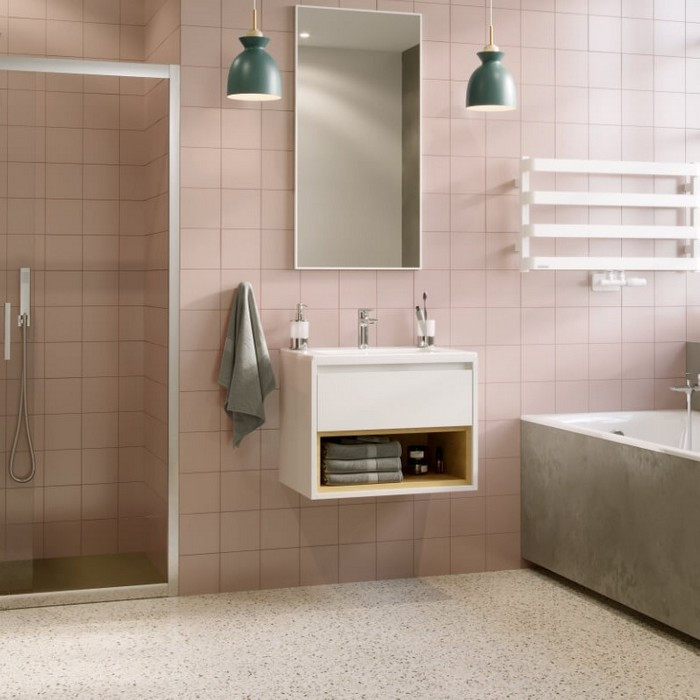 Зеркало 100x50см белая рама Excellent Kuadro DOEX.KU100.050.WH
