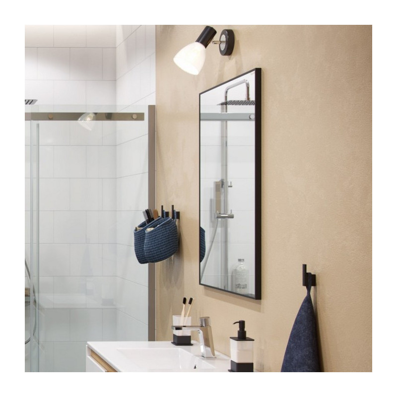 Зеркало 80x60см черная рама Excellent Kuadro DOEX.KU080.060.BL