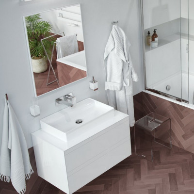 Зеркало 80x60см белая рама Excellent Kuadro DOEX.KU080.060.WH