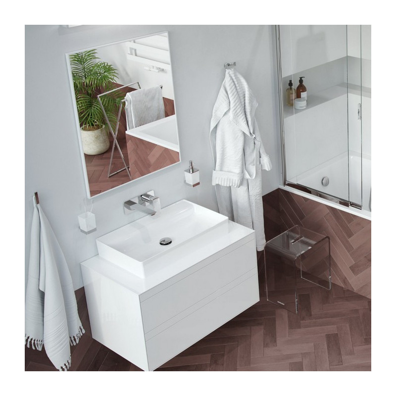 Зеркало 80x60см белая рама Excellent Kuadro DOEX.KU080.060.WH