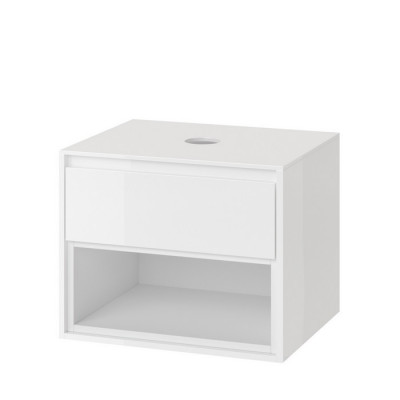 Тумба под раковину подвесная 60 см белая Excellent Tuto MLEX.0102.600.WHWH