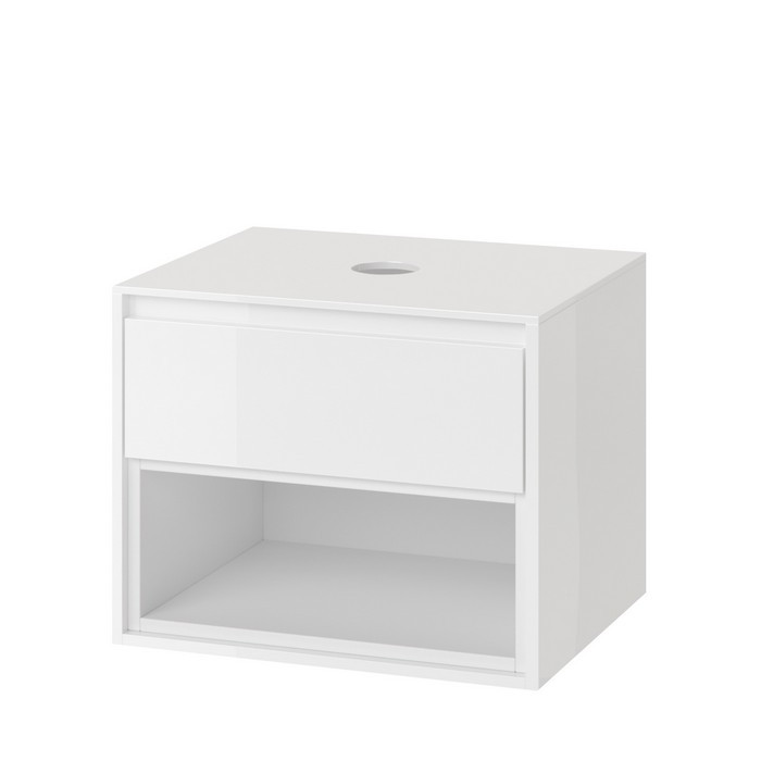 Тумба под раковину подвесная 60 см белая Excellent Tuto MLEX.0102.600.WHWH