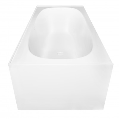 Ванна180х80х58см NT Bagno NT 206 Fiorentina из искусственного камня, белая, панель, серая глянцевая