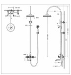 Душевая система золото Bravat F65193BAF-A2-RUS