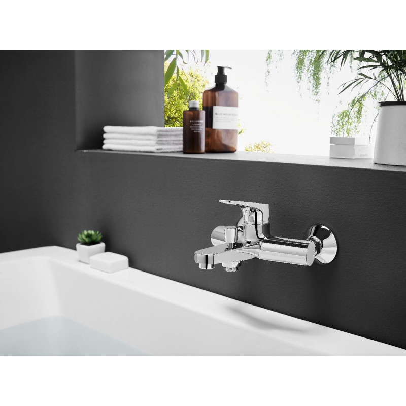 Смеситель для ванны хром Bravat F6191238CP-01-RUS