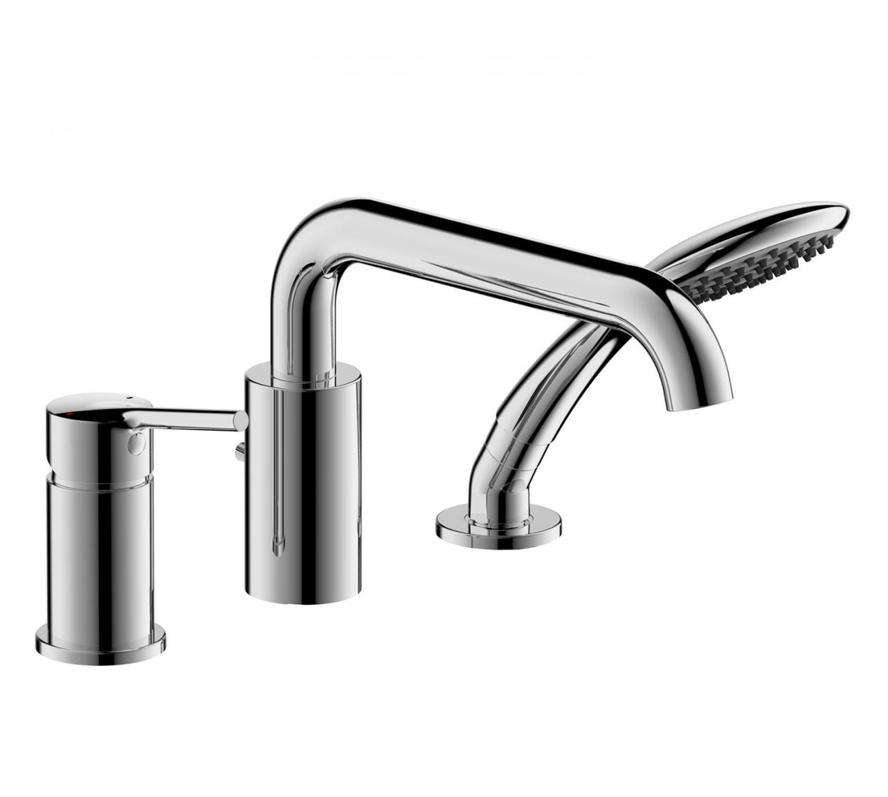 Смеситель на борт ванны хром Bravat F5172217CP-1-RUS
