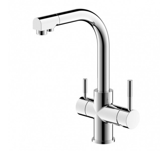 Смеситель для кухни хром Bravat F729261CP-RUS