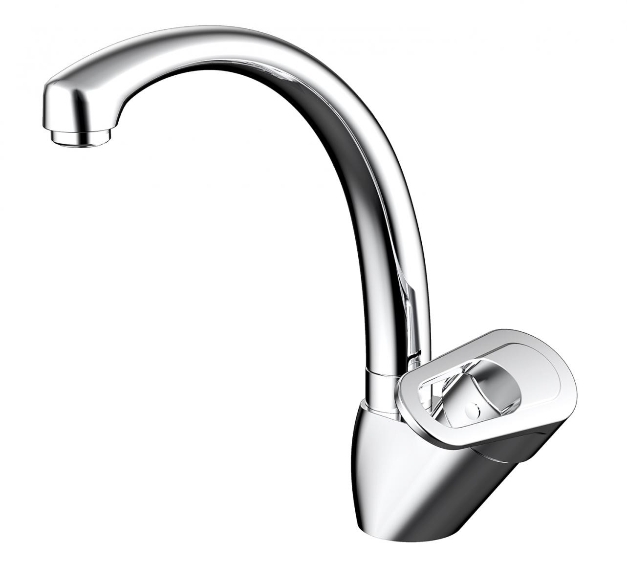 Смеситель для кухни хром Bravat F7124182CP-RUS