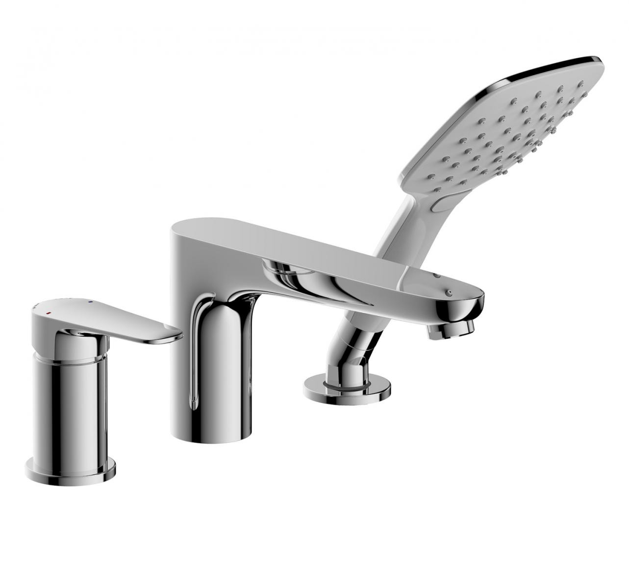 Смеситель на борт ванны хром Bravat F5173218CP-1-RUS