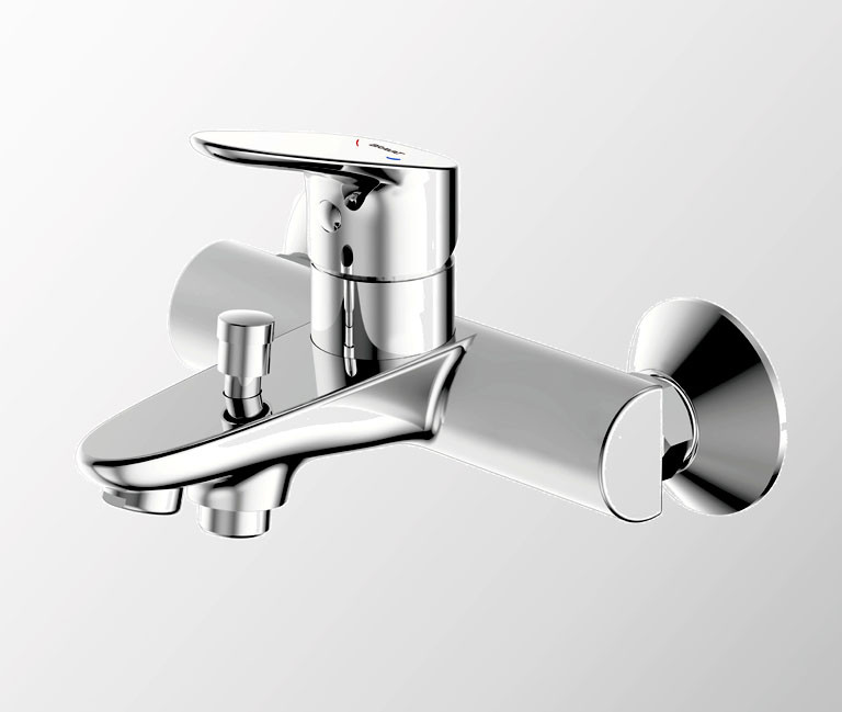 Смеситель для ванны хром Bravat F64898C-01A