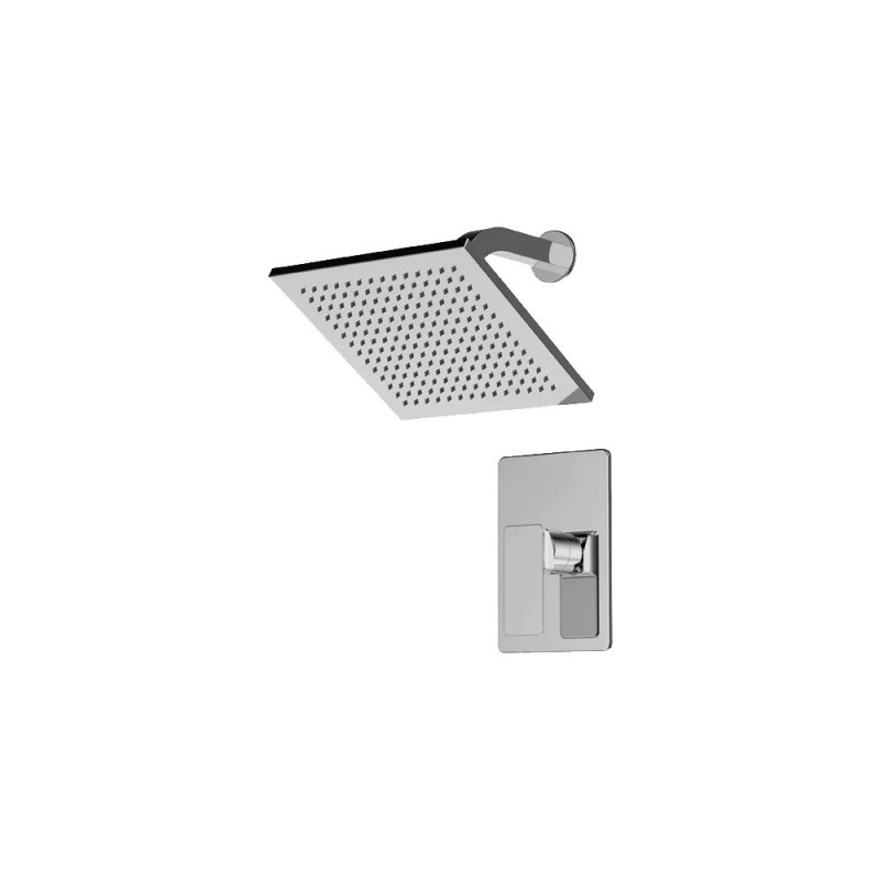Смеситель с верхним душем хром Bravat F856101C-B-ENG