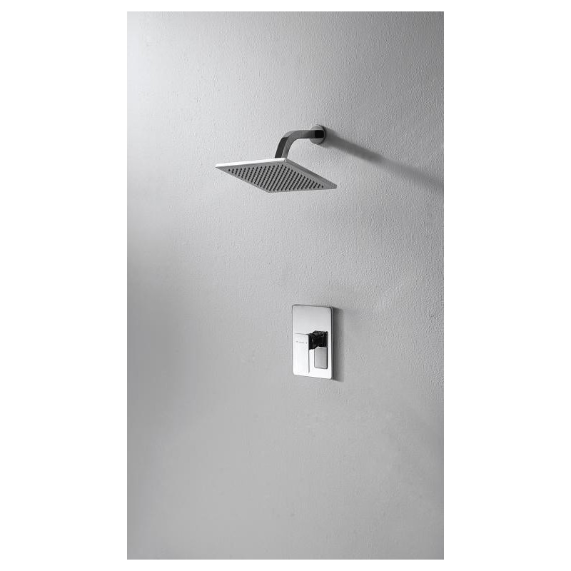 Смеситель с верхним душем хром Bravat F856101C-B-ENG