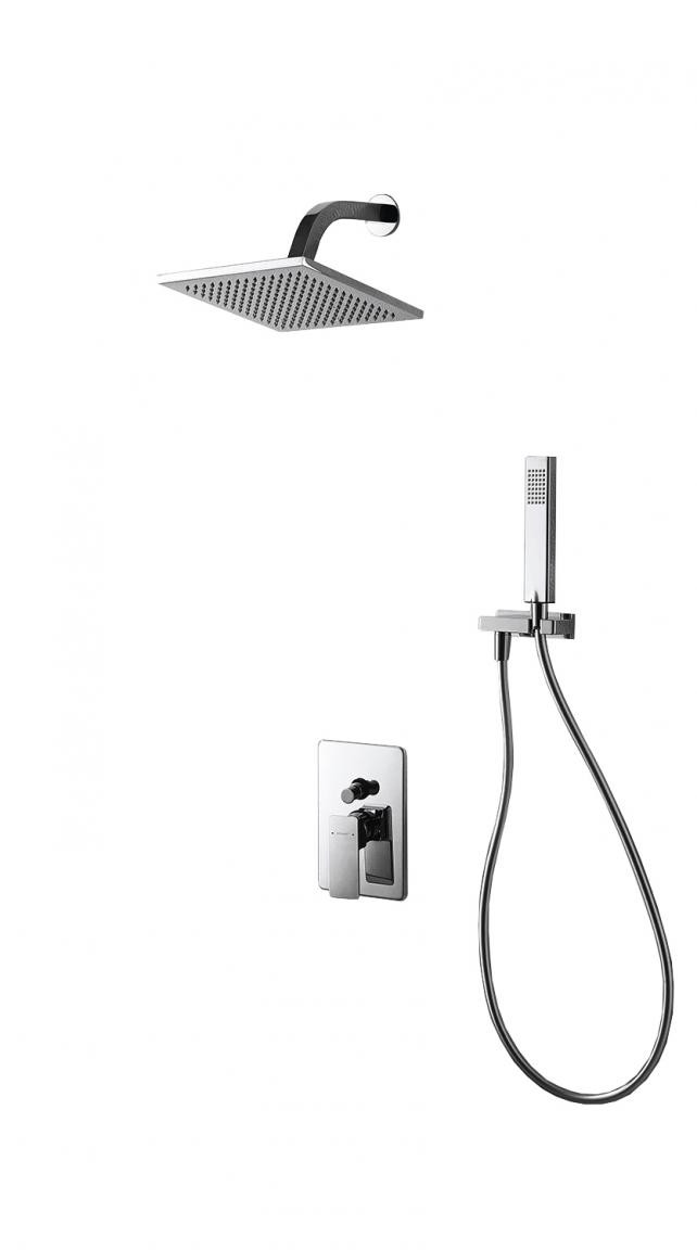 Душевая система встраиваемая хром Bravat F856101C-A-ENG