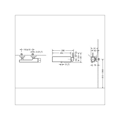 Смеситель для душа черный Bravat F96061K-01-ENG