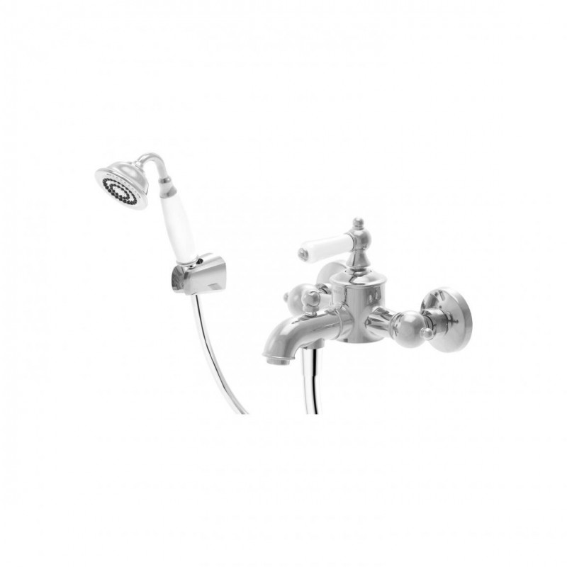 Смеситель для ванны с ручным душем хром Bravat F675109C-B